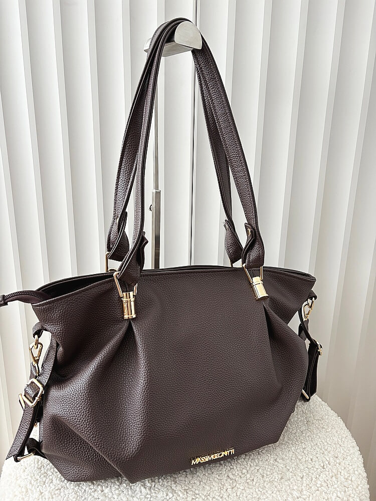 Massimo Contti torba shopper czekoladowa