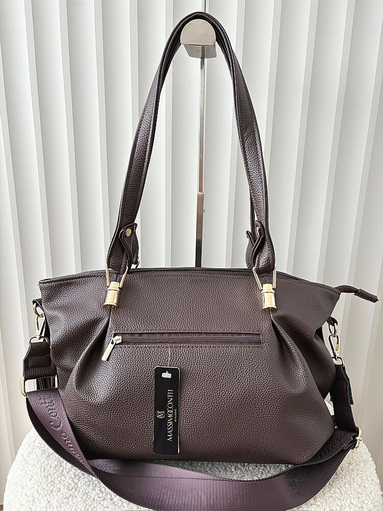 Massimo Contti torba shopper czekoladowa
