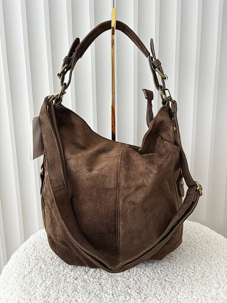 Torebka shopper na ramię ciemnozielona khaki ekozamsz