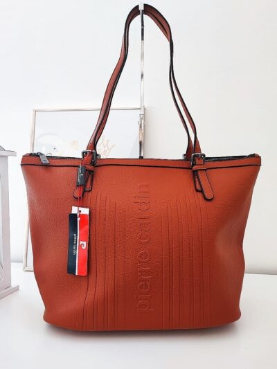 camelowa shopperka Pierre Cardin