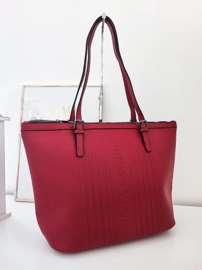 bordowa torba Pierre Cardin