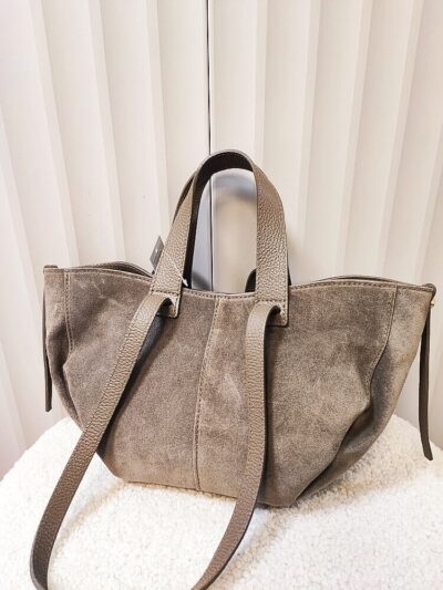 taupe mini shopperka