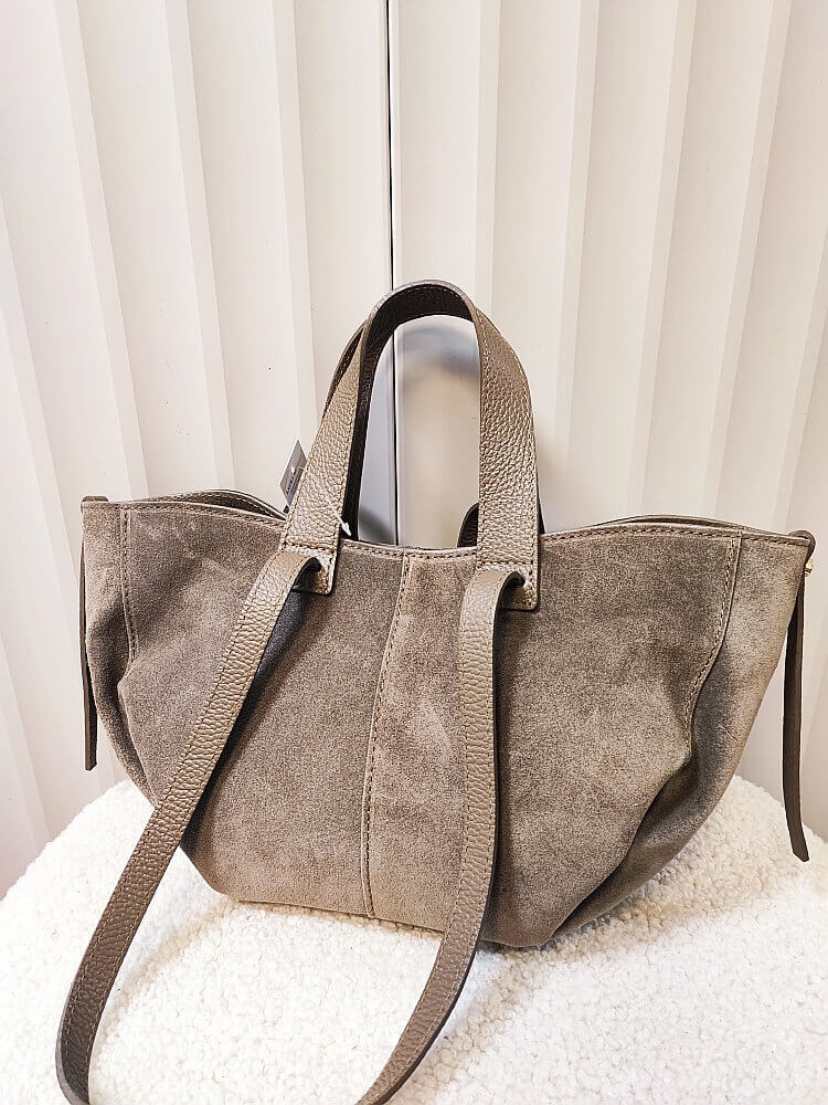 taupe mini shopperka