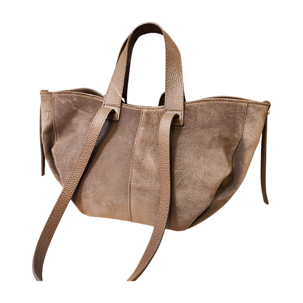 taupe torba mini