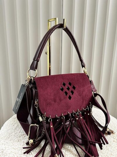 zip listonoszka bordowa
