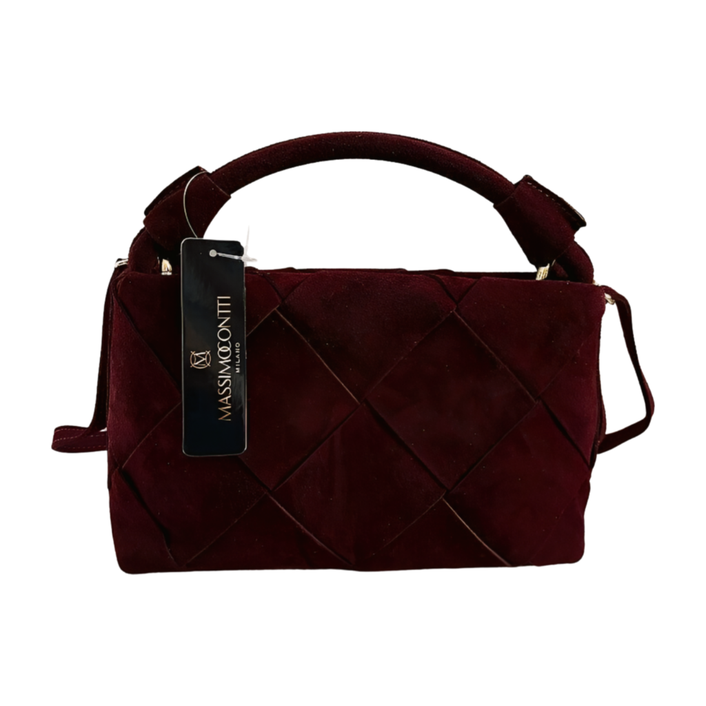 shopperka mini bordowa