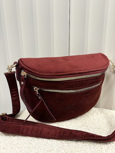 bordowa nerka zip