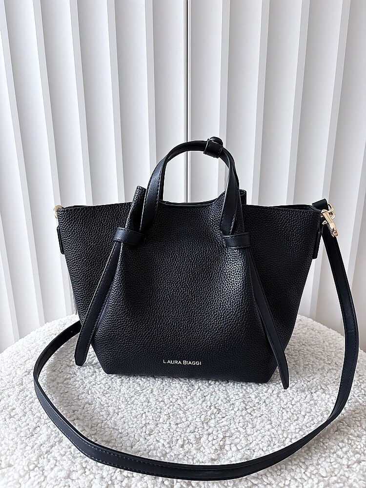 czarna shopperka mini