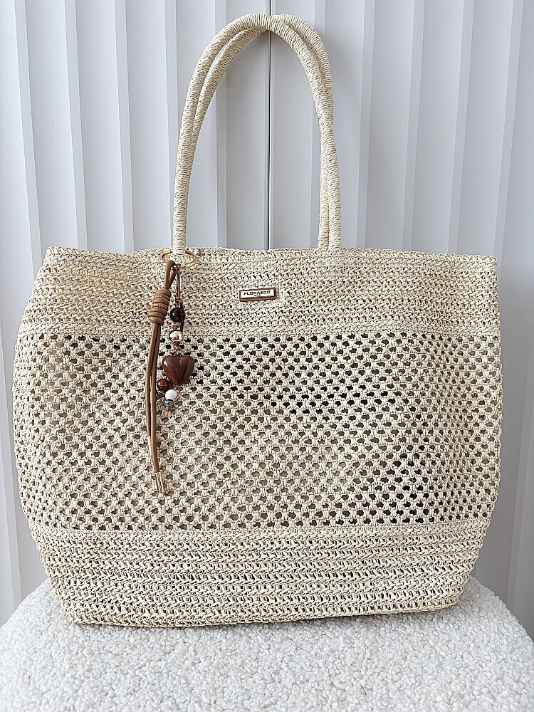 jasnobeżowy koszyk Flora&Co