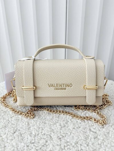 Valentino Creations torebka mini listonoszka beżowa