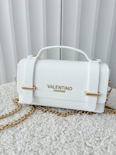 Valentino Creations torebka mini listonoszka biała