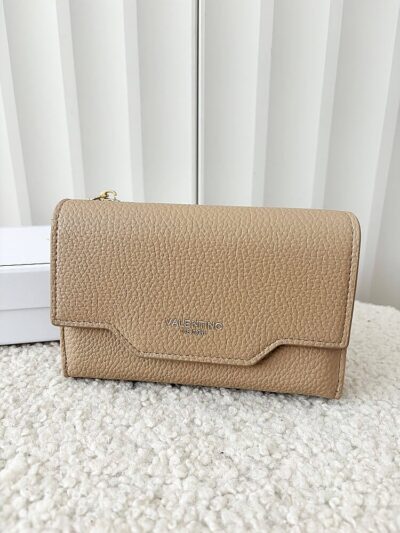 Valentino Creations portfel z klapką taupe