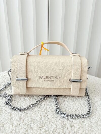 Valentino Creations torebka mini listonoszka beżowa