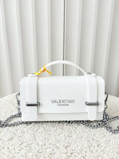 Valentino Creations torebka mini listonoszka biała