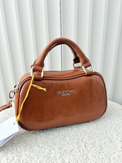 Valentino Creations torebka kuferek camelowa