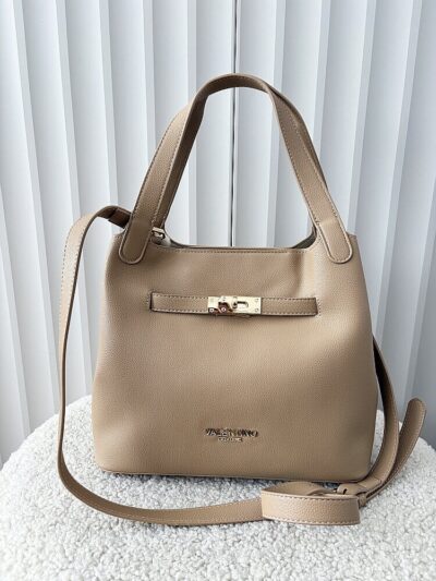 Valentino Creations torebka shopperka beżowa