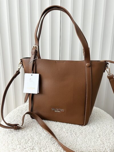 Valentino Creations torebka shopper brązowa