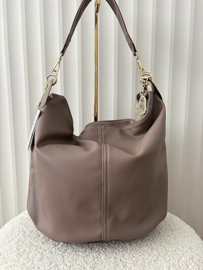 Laura Biaggi torebka shopper na ramię taupe