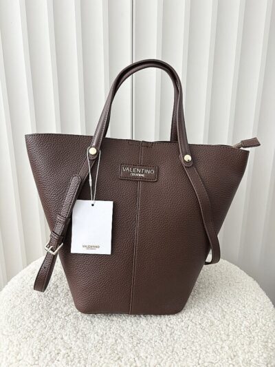 Valentino Creations torebka shopperka czekoladowa