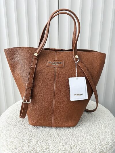 Valentino Creations torebka shopperka camelowa