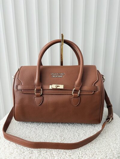 Valentino Creations torebka shopper kuferek camelowa