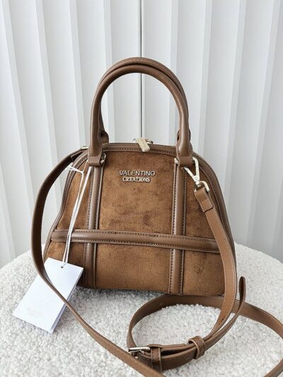 Valentino Creations torebka kuferek camelowa ekozamsz