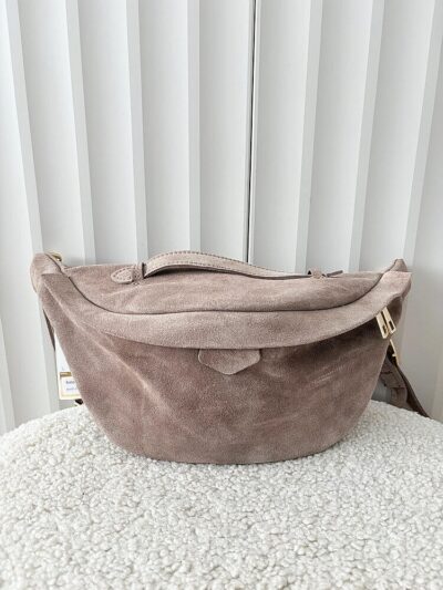Laura Biaggi nerka maxi zamszowa taupe