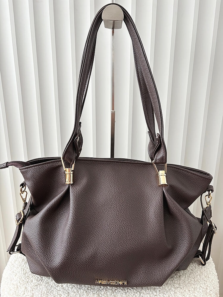 Massimo Contti torba shopper czekoladowa