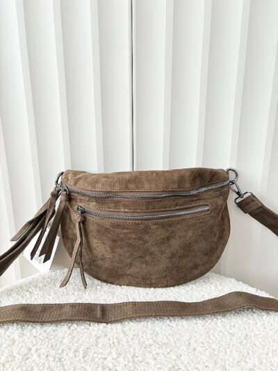 Torebka nerka ciemnozielona khaki ekozamsz zip