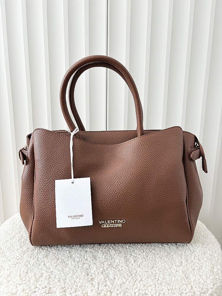 Valentino Creations torebka shopper brązowa
