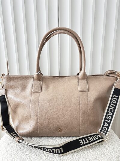 Lulu Castagnette torebka shopper beżowa