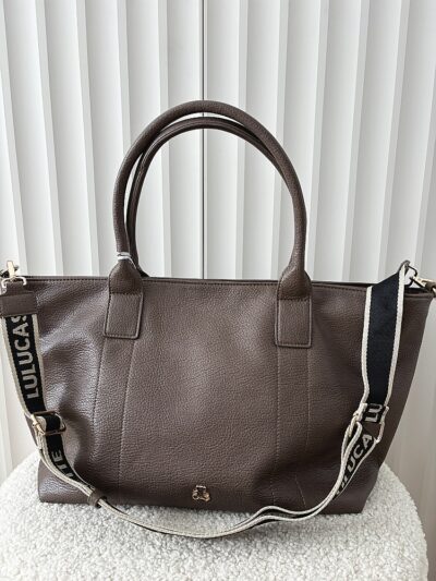 Lulu Castagnette torebka shopper brązowa