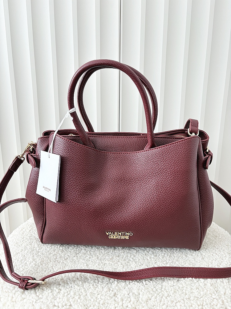 Valentino Creations torebka shopper bordo