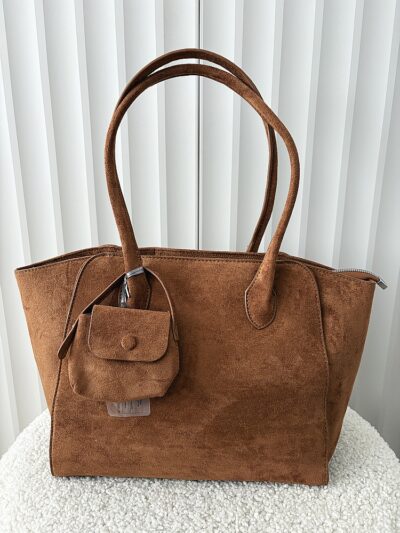 Diana&Co torebka shopper na ramię camelowa ekozamsz