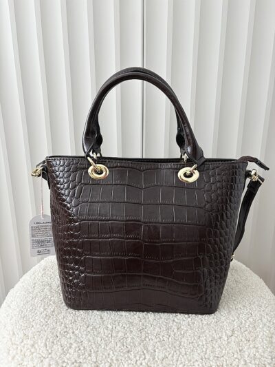 Ines Delaure torebka shopper czekoladowa design