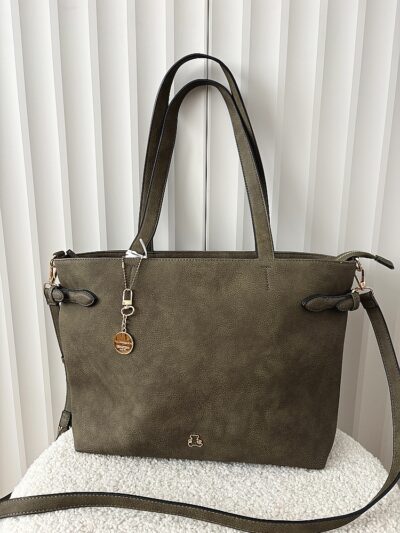 Lulu Castagnette torebka shopper zielona
