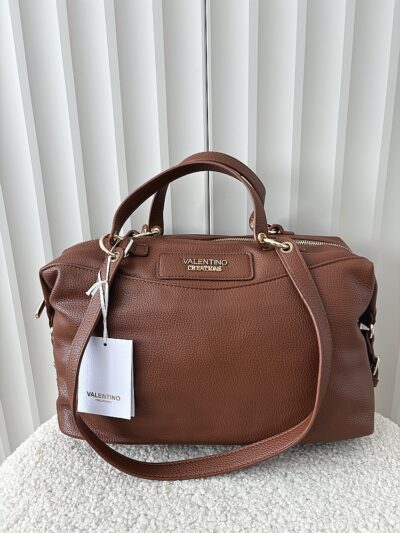 Valentino Creations torebka shopper brązowa