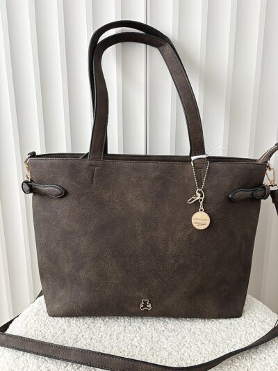 Lulu Castagnette torebka shopper brązowa
