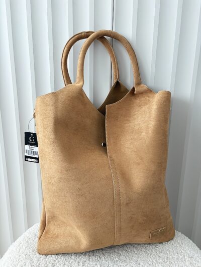 Gallantry torebka shopper na ramię i listonoszka 2w1 beżowa ekozamsz