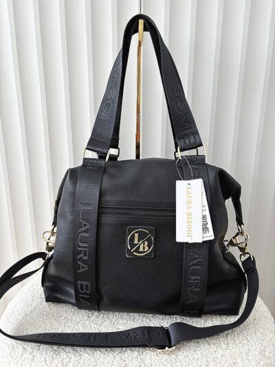 Laura Biaggi torba shopper czarna