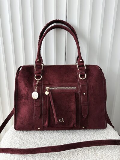 Lulu Castagnette torba shopper bordowa ekozamsz