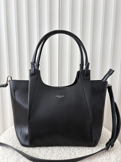 David Jones torebka shopper na ramię czarna