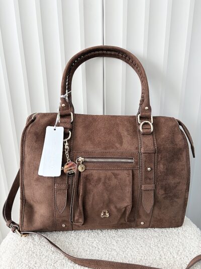Lulu Castagnette torba shopper brązowa ekozamsz
